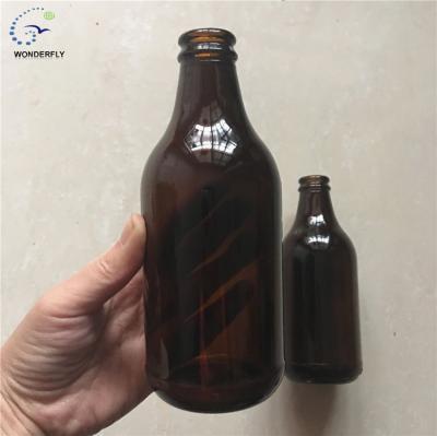 China 250ML 290ML 275ML ​​Beer Juice Ring Pull Caps Amber Type Glass Bottle For Milk for sale