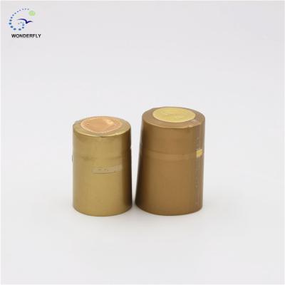 China Non-refillable Golden Color PVC Heat Shrink Sleeve Wrap Capsule Strips / Heat Shrink for sale