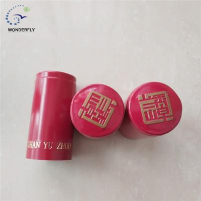 China Non Refillable Custom Plastic Bottle Neck Wine Heat Shrink Sleeve Capsule Seal for sale