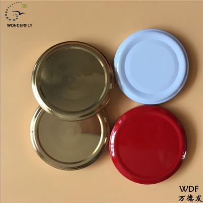 China Non Flip 89mm 89/400 Metal Twist Off Caps With Plastisol Coating for sale