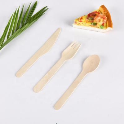 China Wooden Disposable Wooden Cutlery Set Wooden Netting for sale