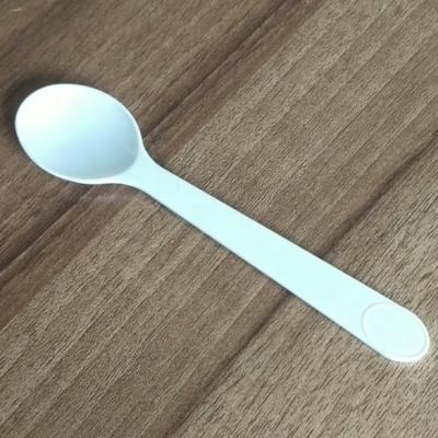 China Plastic Plastic Spoons Ice Cream Spoon Disposable Dessert Scoop Teaspoon for sale