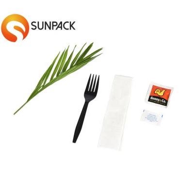 China Plastic Medium Weight Disposable Plastic Cutlery Sets Fork Dinnerware Sets Restaurant Set PS for sale