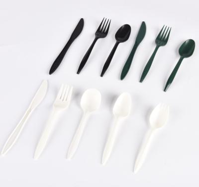 China Plastic Disposable Plastic Cutlery Set Fabrics Tableware PP Spoon Weight 3.5G for sale