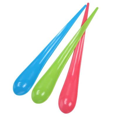 China Eco-Friendly Plastic Drop Shape Small Dessert Spoon Ice Cream for sale