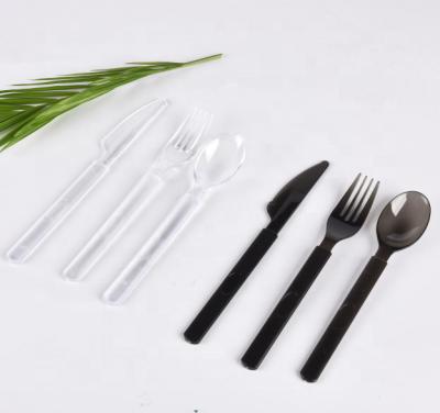 China Plastic Disposable Plastic Cutlery Set Makes Dinnerware Sets Cutlery Kit PS Spoon for sale