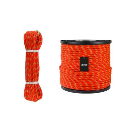 China Outdoor Sports Nylon Static Climbing Rope With Mountaineering Buckle Nylon Climbing Rope for sale