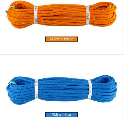 China China factory supply 8.7mm 9.8mm 10.5mm colorful outdoor dynamic nylon climbing rope 11mm with 30l high quality for sale