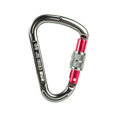 China Aluminum alloy zoutianya brand pear shaped aluminum climbing carabiner for sale