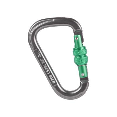 China Aluminum alloy zoutianya brand pear shaped aluminum climbing carabiner for sale