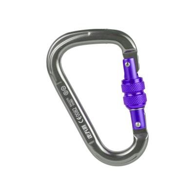 China Aluminum alloy zoutianya brand pear shaped aluminum climbing carabiner for sale