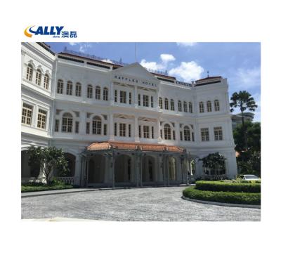 China Traditional Carrara White Marble Waterjet Medallion Of Raffles Hotel Singapore Marble Construction Project for sale