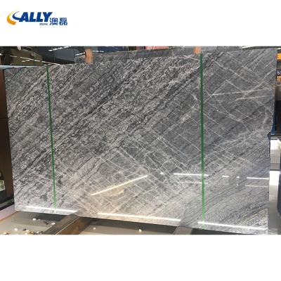 China China Modern Blue Natural Mine Stone Ice Sand Blue Marble Slabs For Flooring Tiles Wall for sale