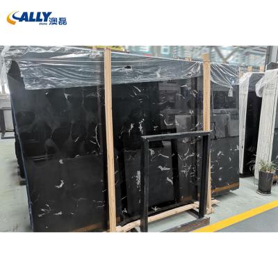 China Modern Black Natural Marble Stone Black Lnk Marble Slabs For Floor Tiles Wall Tiles for sale