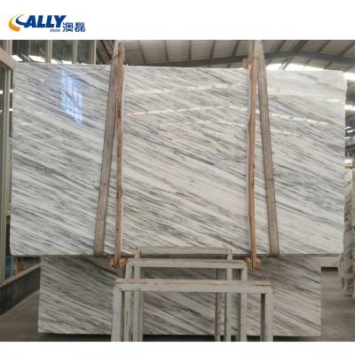 China Ally Stone Natural Marble Amanni Large Modern White Marble Slabs Factory Direct Sale for sale