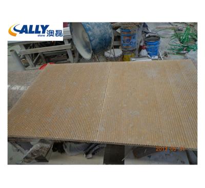 China Large Modern Natural Polished Beige Travertine Paver Travertine Decor For Table Factory Supply for sale