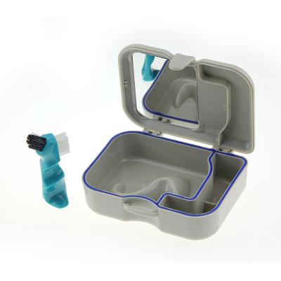 China TA038 Good Quality ABS+PC Dental Retainer Case Boxes / Denture Box With Mirror , Brush for sale