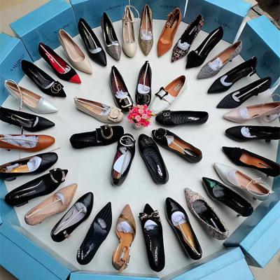 China WZY Breathable Factory Wholesale Bulk Ladies High Heels Store Mixed Stain for sale