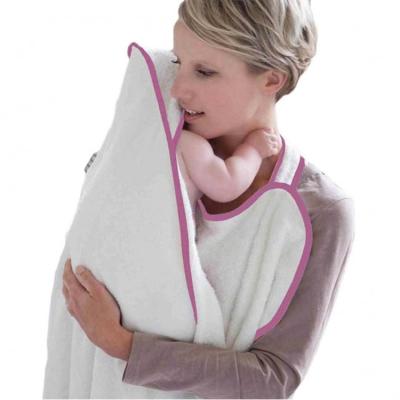 China QUICK DRY Hooded Hands Free Hooded Towel Baby Apron Baby Organic Bamboo Bath Towel for sale