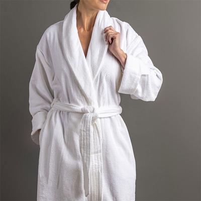 China Breathable Five Star Hotel Bathrobe Cotton Velvet Adult Bathrobe Factory Customize for sale