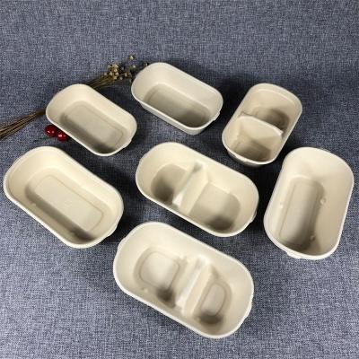 China Promotion 15%off Bagasse X39 Bagasse Paper Pulp Food Tray Disposable Pet 3 Compartment Liner For Lunch Cake for sale