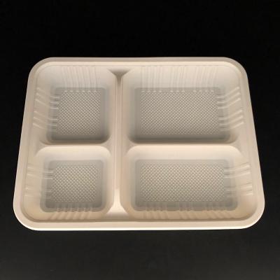 China 10 Pla Disposable Compostable Biodegradable Bagasse Bagasse Cornstarch Eco-Friendly Meat Tray Wholesale Manufacturer for sale