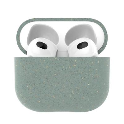 China Backrest suitable for Apple airpods3 generation earphone cover anti-dropping wholesale custom AirPods3 earphone fully degradable case for sale