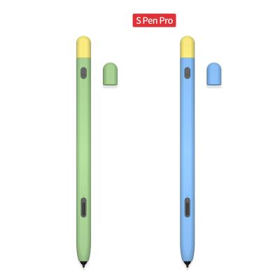 China Samsung Stylus Pen Silicone Shockproof Pencil Case Suits Anti-Drop Samsung Galaxy Tab S Pen Two-color Pencil Case Pro for sale