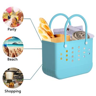 China Hollowed Out Stereo Hollow Shoulder Handbag Waterproof Scratch-Resistant EVA Beach Bag Mesh Beach Bag New EVA Beach Bag for sale