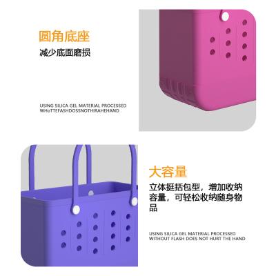 China Hollowed out New EVA handbag hollow shoulder waterproof scratch-proof beach basket pet bag EVA beach bag bucket beach bag for sale