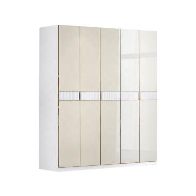 China Luxury 5 Door Wardrobe High Quality Bedroom Furniture Storage 5 Door Wardrobe With Drawer for sale