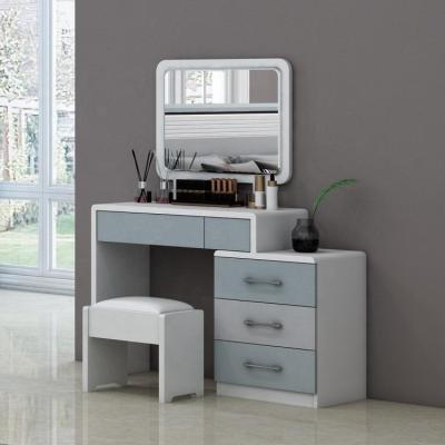 China Wooden Storage Home Furniture Dressing Table Makeup Designs MDF With White Drawer Set for sale