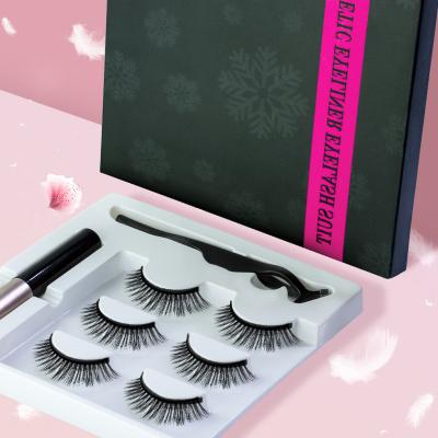 China Reusable Magnet Mink Magnetic Eyelashes Private Label Mink Magnetic Lash 5pcs 0.02mm thickness for sale