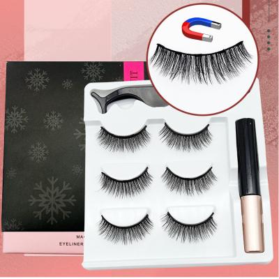 China Reusable Magic Mink Lashes Magnet from Magnetic Eyelashes Kit High Quality No Glue from manufacturer for sale