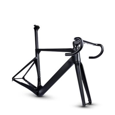 China Road Bikes 2021 New Carbon Road Bike Frame With Disc Rotor 140/160mm Carbon Frame Disc for sale