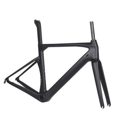 China Road Bikes Toray T800 Full Carbon Fiber Unpainted Ultralight Frame Bike Road Carbon Bicycle Frameset 700C for sale