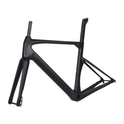 China Road Bikes Newcomer 700Cx28C Full Carbon Fiber Road Bike Frames Disc Brake Bicycle Frameset for sale