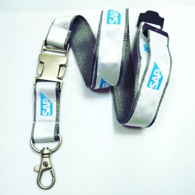 China Cheap Fashiontable 2*90+10cm Offset Printing Satin Lanyard for sale