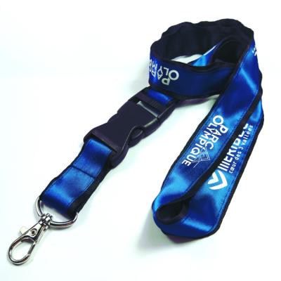 China Fashiontable 2020 cheap custom satin whistle lanyard 2*90+10cm for sale