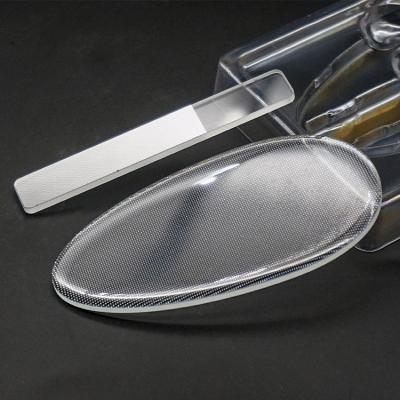 China Professional Glass+Epoxy Nano Glass Foot File and Cuticle Pusher Pedicure Glass Set for sale