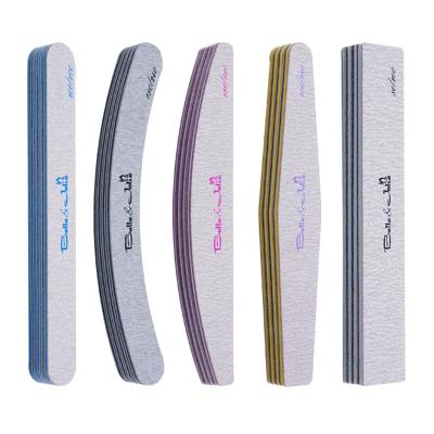 China Custom Printed Zebra Logo Zebra Top Nail File Eco-friendly Professional Double Side Nail File 80/100/150/180/240 for sale