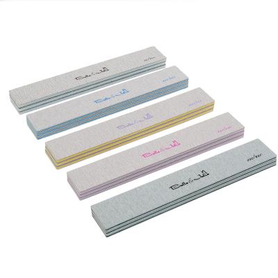 China 80/100 100/180 180/240 eco-friendly rectangle zebra square nail file washable for sale