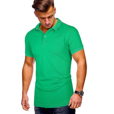 China Anti-Wrinkle Custom Printed Logo Short Sleeve Polo T Shirts For Men for sale