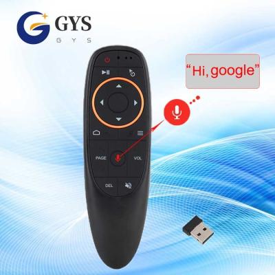 China Voice G10 Remote Control 2.4g Wifi Air Flight Mouse Remote Control With USB Control Mini Wireless Keyboard Universal Remote for sale