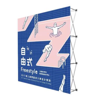 China Quick Setup Pop Fabric Tension Hardware Display Reusable Stand For Trade Show Displays for sale