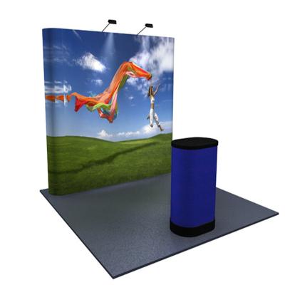 China Assemble Aluminum Portable Folding Upright Pop Display Banner Stand With Spring Connector for sale