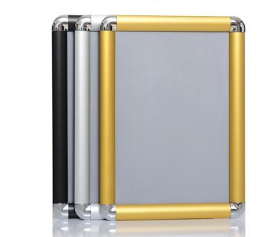 China Square Advertising Drawstring A0 Aluminum Corner Frames Silver Clip Frame Environmental Friendly A3 for sale