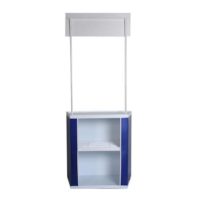 China Supermarket Durable Hard Plastic Counter Promotion Display Table For Advertising for sale