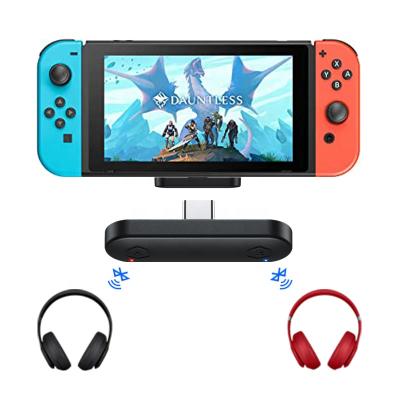 China For Nintendo Switch Lite PS4 PS5 PC TV BT5.1 Audio Adapter With Low Latency Connect 2 BT Headphones Wireless Audio Transmitter QP1031 for sale