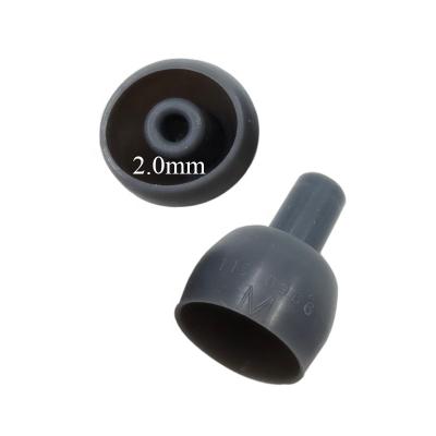 China For Inear Earbuds Earphone 2mm Hole Bullet Shape Silicone Tips Replacement Earbuds Covers Caps Gels For Etymotic Shure Klipsch Westone Earphone for sale